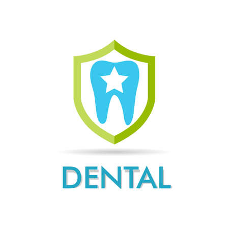 dental protection star illustration.のイラスト素材
