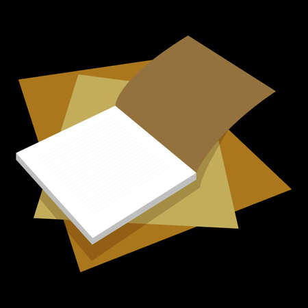 Open book study concept illustration.のイラスト素材