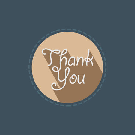 Thank you vintage text vectorのイラスト素材