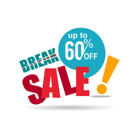 break sale discount vector business promotion