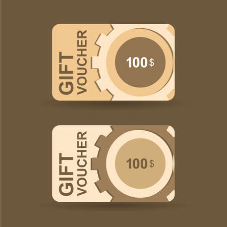 gift voucher 100 buy discount templateのイラスト素材