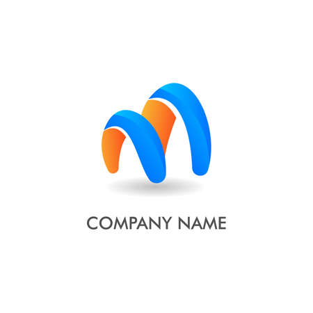Letter m business company logoのイラスト素材