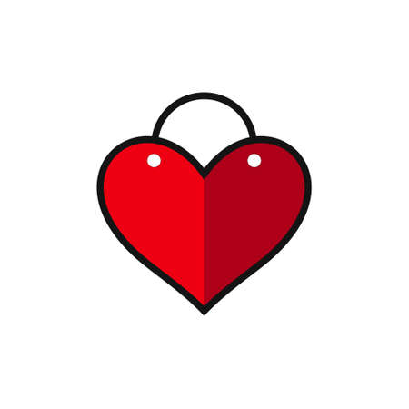 Love sign heart vector icon.のイラスト素材
