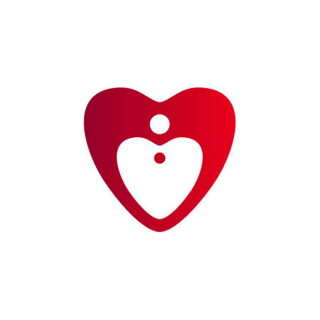 Love sign heart vector icon.のイラスト素材