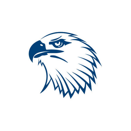 eagle head logoのイラスト素材