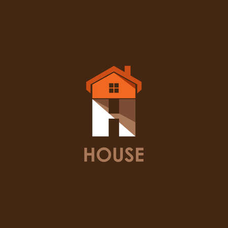 house H company logoのイラスト素材
