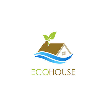 eco house environment logoのイラスト素材