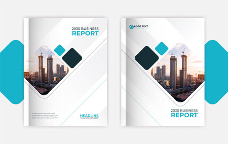 Book cover and annual report design templateのイラスト素材