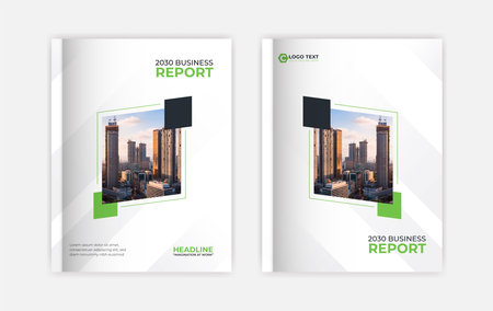 Book cover and annual report design templateのイラスト素材