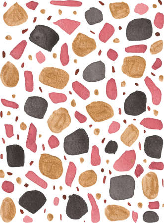 Abstract strokes background similar to leopard print and terrazzo at the same time are very artistic and creative, which will allow your design to be more recognizable.の写真素材