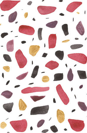 Abstract strokes background similar to leopard print and terrazzo at the same time are very artistic and creative, which will allow your design to be more recognizable.の写真素材