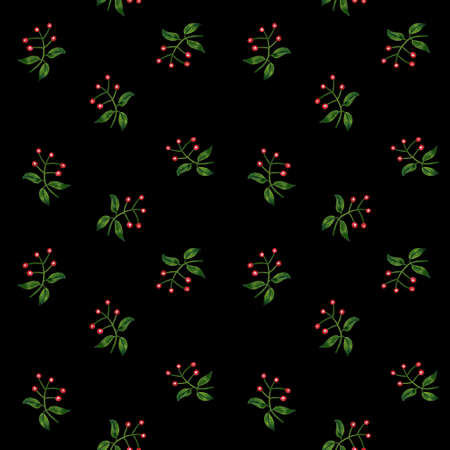 Seamless pattern of flowers, which are made in the style of avant-garde decorative arts of Ukraine in the early 20th century.の写真素材