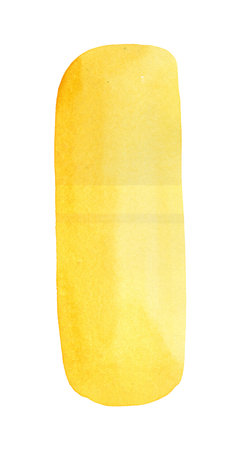 Abstract form in yellow, suitable as a separate element or background. Hand drawn on a white background.の写真素材
