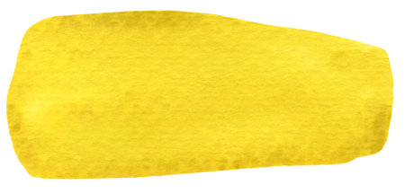 Abstract form in yellow, suitable as a separate element or background. Hand drawn on a white background.の写真素材