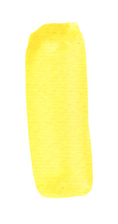 Abstract form in yellow, suitable as a separate element or background. Hand drawn on a white background.の写真素材