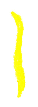 Abstract form in yellow, suitable as a separate element or background. Hand drawn on a white background.の写真素材