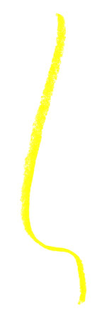Abstract form in yellow, suitable as a separate element or background. Hand drawn on a white background.の写真素材