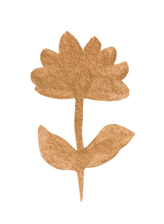 Golden abstract flower for decoration of festive designの写真素材