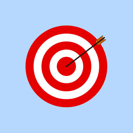 Target Aim Archery Vector Icon Illustration Life Goalのイラスト素材