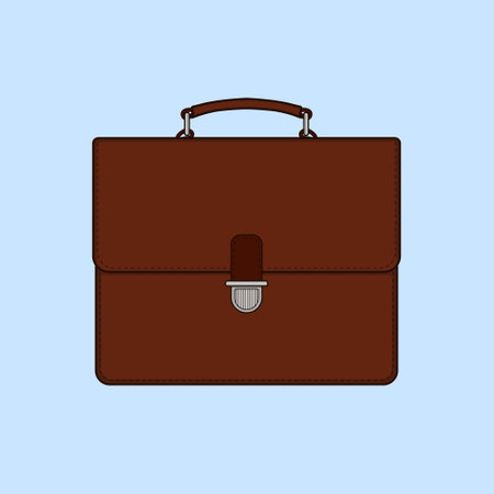 Office Bag Illustration Icon Vector Office business bagのイラスト素材