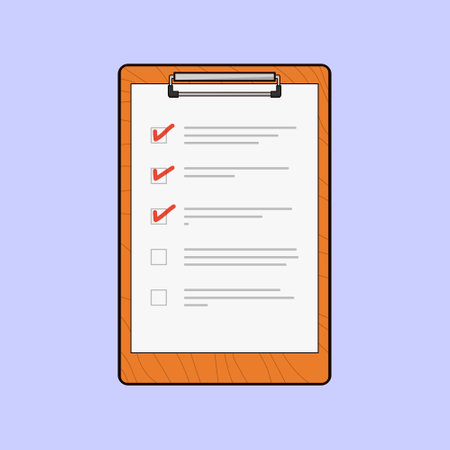 To Do List Paper Clipboard Vector Icon Illustration Iconのイラスト素材