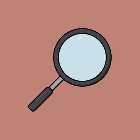 Magnifying Glass Tool Illustration Vector Iconのイラスト素材