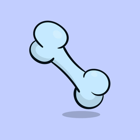 Bone Vector Icon Illustration Dog Bone Toyのイラスト素材