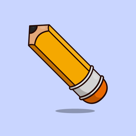 School pencil Icon Vector Pencil Illustrationのイラスト素材