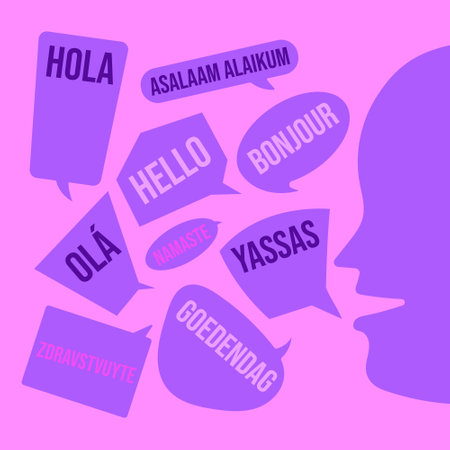 International Mother Language Day Vector Icon Illustration Mother Language Day Speak Vectorのイラスト素材