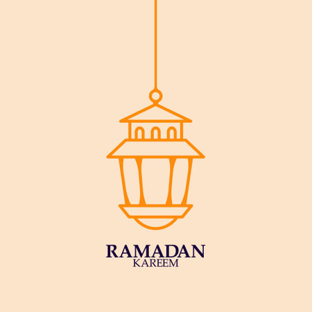 Happy Ramadan Kareem Vector Illustration Icon Ramadan Mubarak Vectorのイラスト素材
