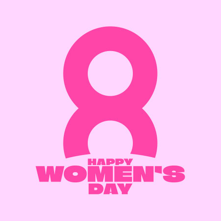 International Women's Day Vector Illustration Icon 8 March World Women's Day Vectorのイラスト素材