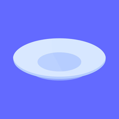 Plate cutlery vector icon. plate dish icon. plate dinning vector. empty plateのイラスト素材