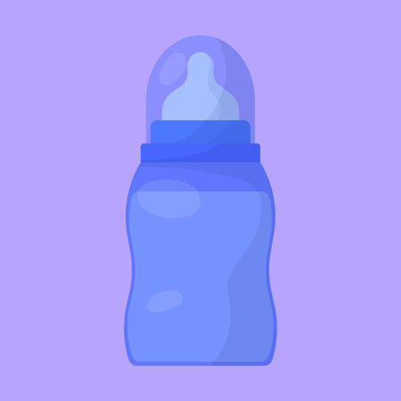 Baby Bottle bottle icon. Baby milk feeder vector illustration. feeder iconのイラスト素材