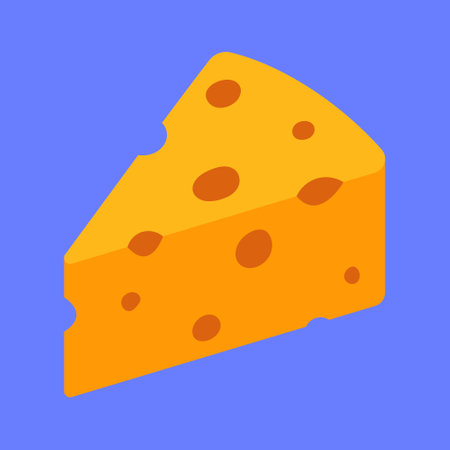 Cheese vector icon. piece of Cheese illustration. tasty cheese icon vector