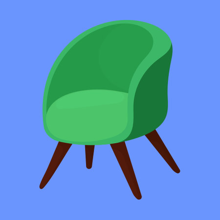 Comfortable sofa chair illustration. sofa icon vector. comfy furniture. armchair illustration vectorのイラスト素材