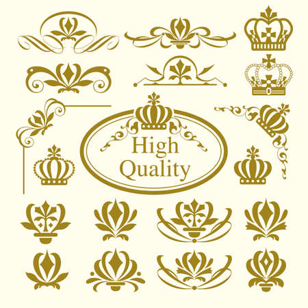 Decorative Lines. Design Elements.のイラスト素材