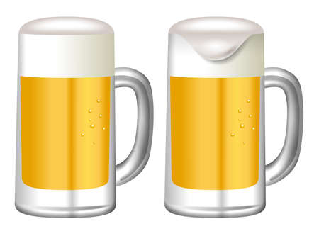 3D illustration of beer. Icon set.の写真素材