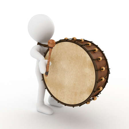 3D Ramadan drummer isolated の写真素材