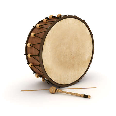 Ramadan Drum 3D Rendered Isolated の写真素材