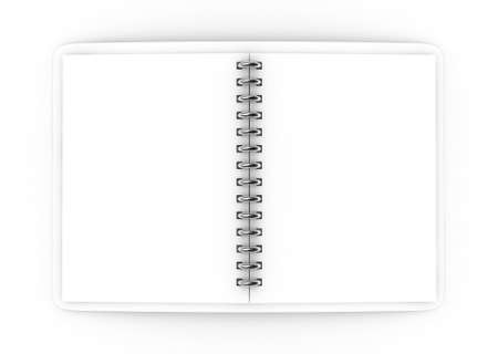 3d blank note pad の写真素材