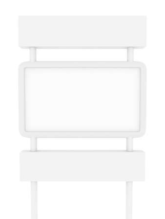 3D Blank board,isolated,put your own text hereの写真素材