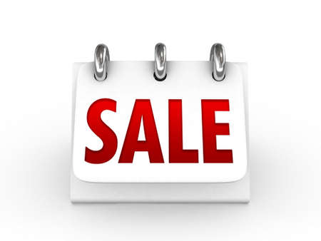 High Res. 3D Sale Desktop calendarの写真素材