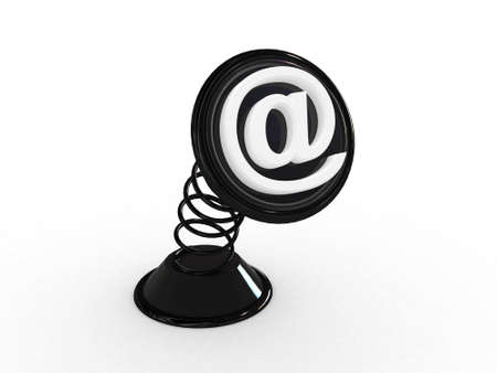 3d email symbol spring sign isolated の写真素材
