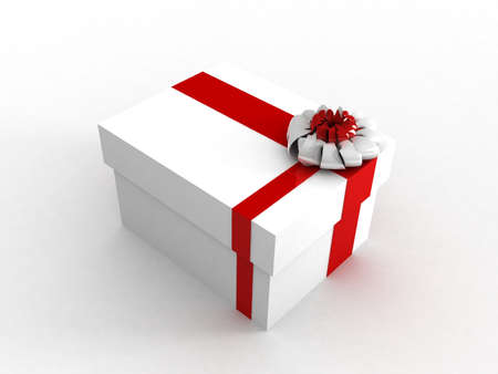 gift with white backgroundの写真素材