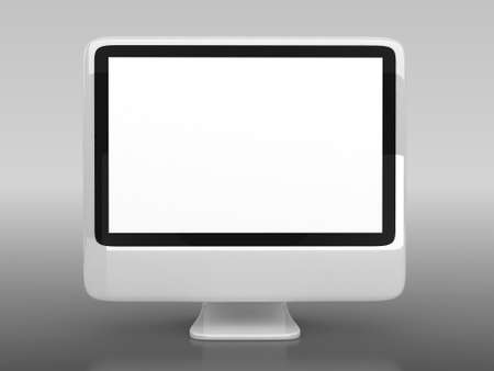 3d blank computer screen with background の写真素材