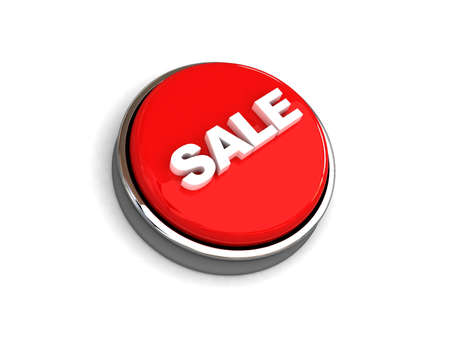 sale push button isolatedの写真素材