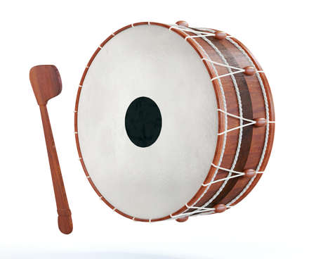 Ramadan drum 3D Rendered isolatedの写真素材