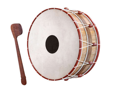 Ramadan drum 3D Rendered isolatedの写真素材