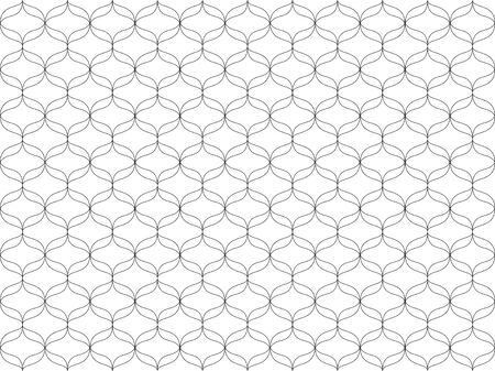 Seamless Ethereal vectorial pattern on the isolated white background.のイラスト素材