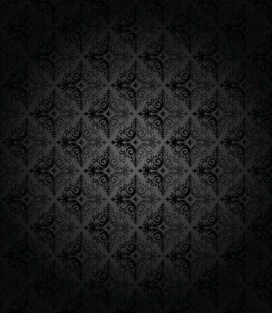 Dark retro wallpaper background patternのイラスト素材